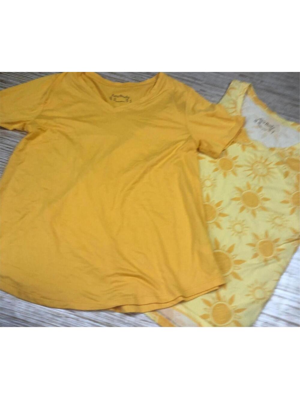 3222 Anybody Lush Jersey Tee and Tank shirts GOLDEN SUN sz XS